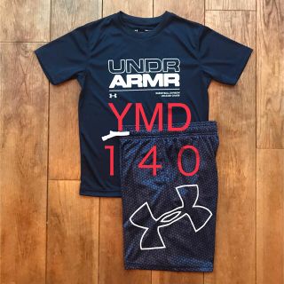 アンダーアーマー(UNDER ARMOUR)のアンダーアーマー  tシャツ ハーフパンツ　セット　140(Tシャツ/カットソー)