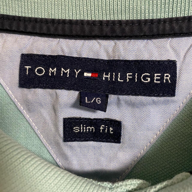 TOMMY HILFIGER(トミーヒルフィガー)の90s 古着 トミーヒルフィガー ポロシャツ 刺繍ロゴ ビッグシルエット メンズのトップス(ポロシャツ)の商品写真