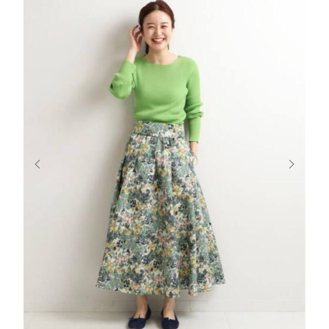 IENA(イエナ)のHaruna様専用IENAかすれフラワーギャザースカート　2021SS レディースのスカート(ロングスカート)の商品写真