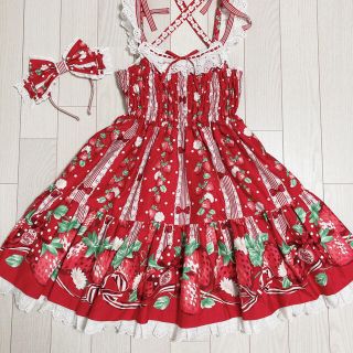Angelic Pretty 摘みたていちご JSK KC セット