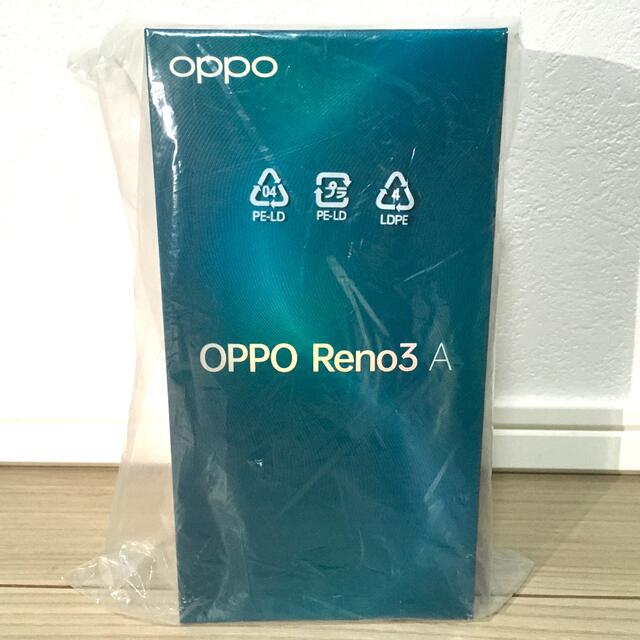 OPPO(オッポ)のoppo Reno 3 a 未使用新品　画面フィルム、ケース付き スマホ/家電/カメラのスマートフォン/携帯電話(スマートフォン本体)の商品写真