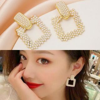 ザラ(ZARA)の＊A-chen4754様(リピ割)◆インポートピアス◆高品質スクエアパールピアス(ピアス)