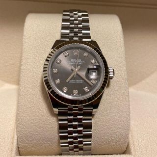 ロレックス(ROLEX)のロレックス　レディデイトジャスト　★グレーダイヤル　ダイヤモンドモデル★(腕時計)