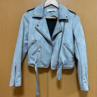 ザラ(ZARA)のzara スウェードライダース　xs(ライダースジャケット)