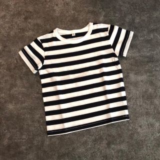 ムジルシリョウヒン(MUJI (無印良品))の★未使用★無印良品*キッズ・ベビー*ボーダーTシャツ*90(Tシャツ/カットソー)