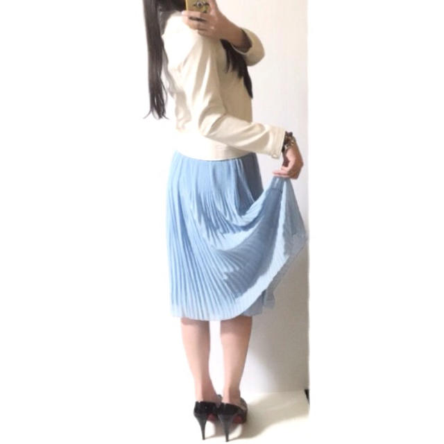 ZARA(ザラ)のザラ♡細プリーツ膝丈スカート レディースのスカート(ひざ丈スカート)の商品写真
