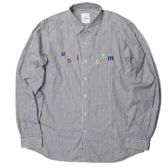 uniform experiment(ユニフォームエクスペリメント)のuniform experiment 19SS マルチカラーロゴストライプシャツ メンズのトップス(シャツ)の商品写真