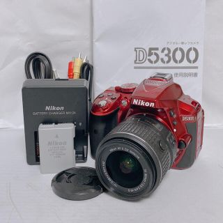 【女性人気RED!】Nikon D5300 18-55G VR 標準レンズキット