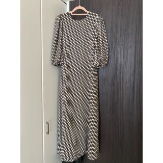 ビューティアンドユースユナイテッドアローズ(BEAUTY&YOUTH UNITED ARROWS)の＜6(ROKU)＞BLOCK PRINT VOLUME SLEEVE DRESS(ロングワンピース/マキシワンピース)