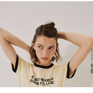 ザラ(ZARA)のZARA☆新品未使用タグつき テキストTシャツ(Tシャツ(半袖/袖なし))