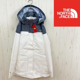 ザノースフェイス(THE NORTH FACE)の新品　THE NORTH FACE マウンテンパーカー　ホワイト　レディースL(ナイロンジャケット)