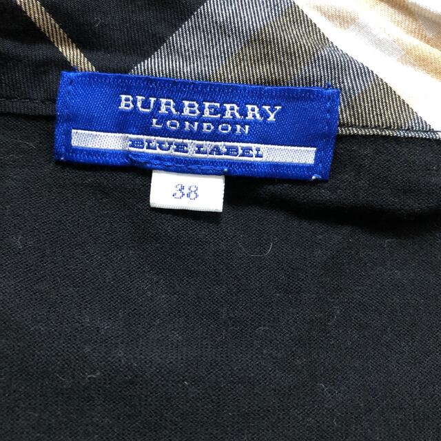 BURBERRY BLUE LABEL(バーバリーブルーレーベル)のバーバリー リボン 黒 38 レディースのトップス(カットソー(半袖/袖なし))の商品写真