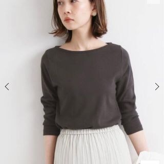 イエナ(IENA)のオーラリー　イエナ別注ボートネックTシャツ(カットソー(長袖/七分))