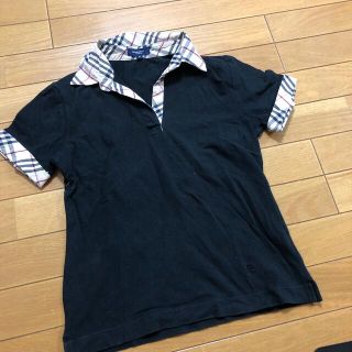 バーバリー(BURBERRY)のバーバリー 半そで 黒 チェック M(カットソー(半袖/袖なし))