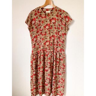 アメリヴィンテージ(Ameri VINTAGE)の古着＊花柄シフォンワンピース(ロングワンピース/マキシワンピース)