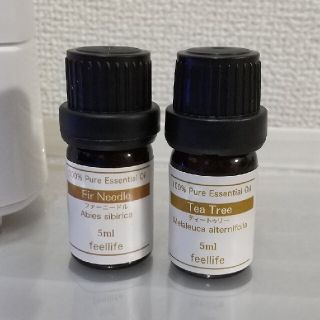 精油セット （ティートゥリー&ファーニードル）各5ml(エッセンシャルオイル（精油）)