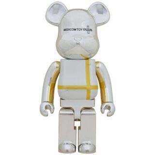 メディコムトイ(MEDICOM TOY)のBE@RBRICK MEDICOM TOY PLUS SILVER CHROME(フィギュア)