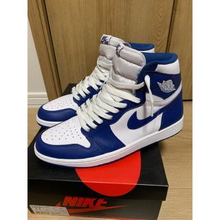 ナイキ(NIKE)のnike air jordan 1 hi retro OG storm blue(スニーカー)