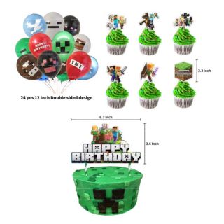新品誕生日飾り マインクラフト マイクラ バースデーパーティーグッズ大量セットの通販 By チャチ ラクマ