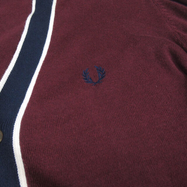 FRED PERRY(フレッドペリー)の専用 FRED PERRY フレッドペリー コットン ニット カーディガン L メンズのトップス(カーディガン)の商品写真