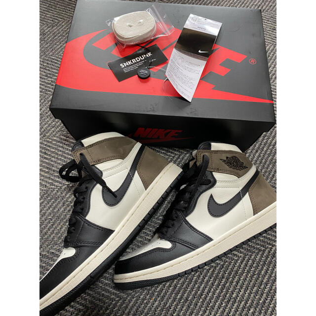 お気に入り NIKE - 試着のみ ダークモカ 25.5 ナイキ エアジョーダン1