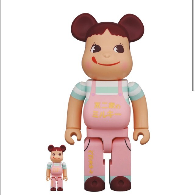 be@rbrick 不二家 ファミリータウンペコちゃん 100% 400%キャラクターグッズ