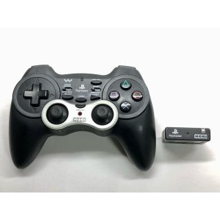 PS2 HORI ホリ ワイヤレスコントローラー　アナ振2ターボ レシーバー付 (その他)