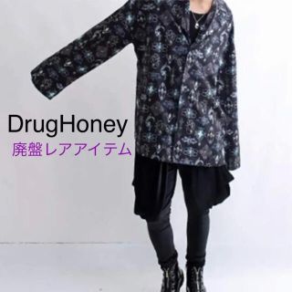 ファンキーフルーツ(FUNKY FRUIT)のDrug Honey アンティークブローチ 総柄 長袖 開襟シャツ ブラウス(シャツ)