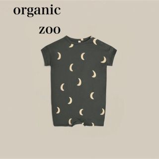 キャラメルベビー&チャイルド(Caramel baby&child )のOrganic Zoo オーガニックズーミッドナイト半袖ロンパース6-12m(ロンパース)