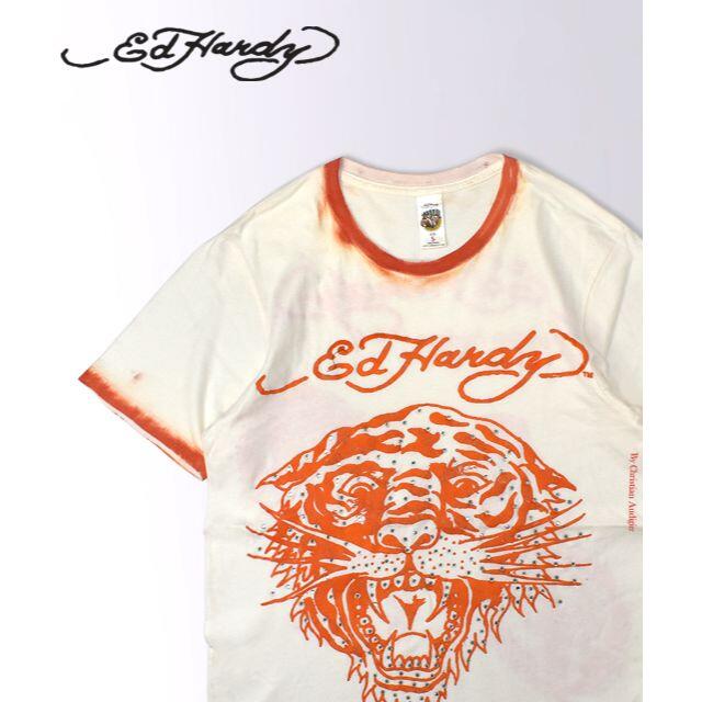 Ed Hardy(エドハーディー)の【USA製】ED HARDY エドハーディー TIGER タイガー Tシャツ メンズのトップス(Tシャツ/カットソー(半袖/袖なし))の商品写真