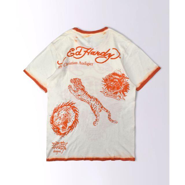 Ed Hardy(エドハーディー)の【USA製】ED HARDY エドハーディー TIGER タイガー Tシャツ メンズのトップス(Tシャツ/カットソー(半袖/袖なし))の商品写真