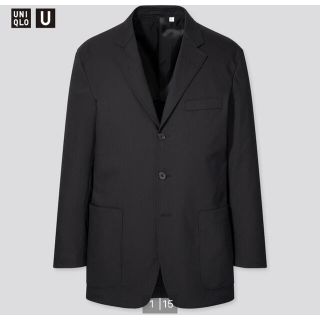 ユニクロ(UNIQLO)の値下げ　新品　UNIQLO U リラックスフィットテーラード ジャケット　S　黒(テーラードジャケット)