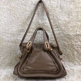 クロエ Chloe パラティ 2way ショルダーバッグ ブラウン レザー 金具-