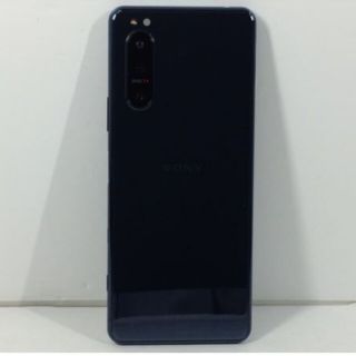 ソニー(SONY)のXperia 5II au ブルー SＩＭフリー(スマートフォン本体)