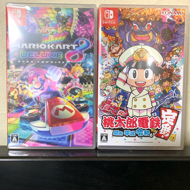 【おまけ付】テレビゲーム完売アイテム 新品未開封 2本セット マリオカート8 桃太郎電鉄 昭和