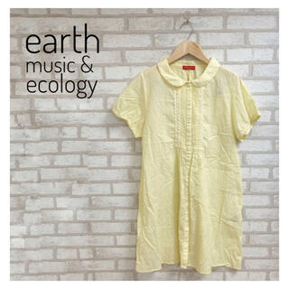 アースミュージックアンドエコロジー(earth music & ecology)のearth music & ecology レディース ワンピース FREE 黄(ひざ丈ワンピース)