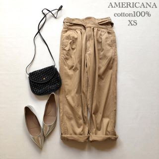 アメリカーナ(AMERICANA)の522アメリカーナ コットン100％グルカパンツ XS ブラウン チノパンツ(チノパン)