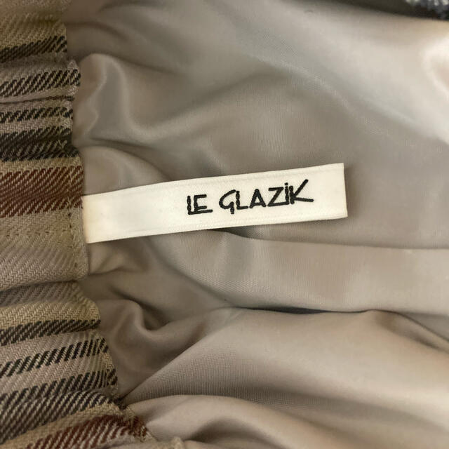 LE GLAZIK チェック　プリーツスカート