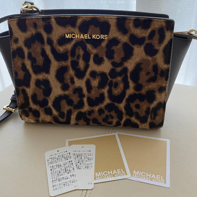 Michael Kors(マイケルコース)の◆マイケルコース セルマ ミニ メッセンジャー レオパード ショルダーブラウン◆ レディースのバッグ(ショルダーバッグ)の商品写真