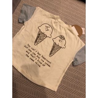 スヌーピー  アイス柄Tシャツ　90(Tシャツ/カットソー)