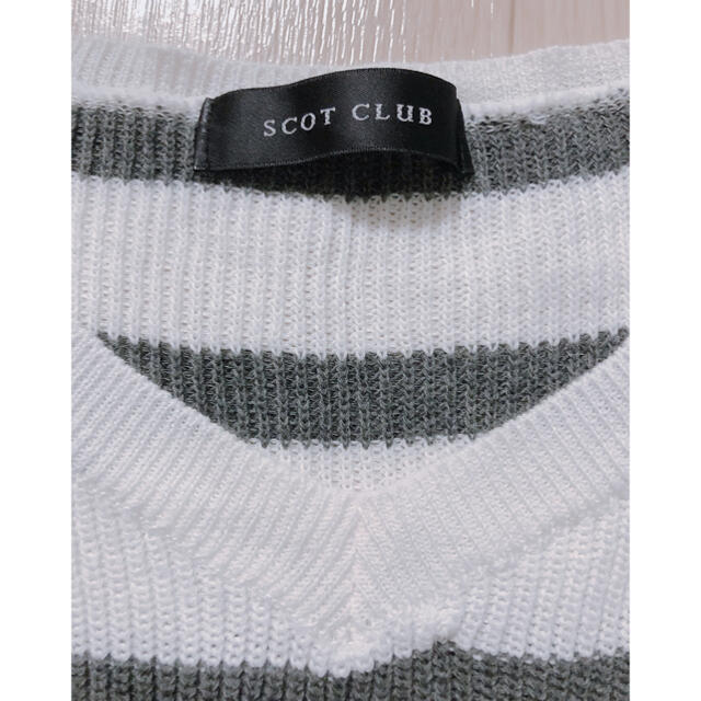 SCOT CLUB(スコットクラブ)のスコットクラブ　カットソー　Mサイズ レディースのトップス(カットソー(半袖/袖なし))の商品写真