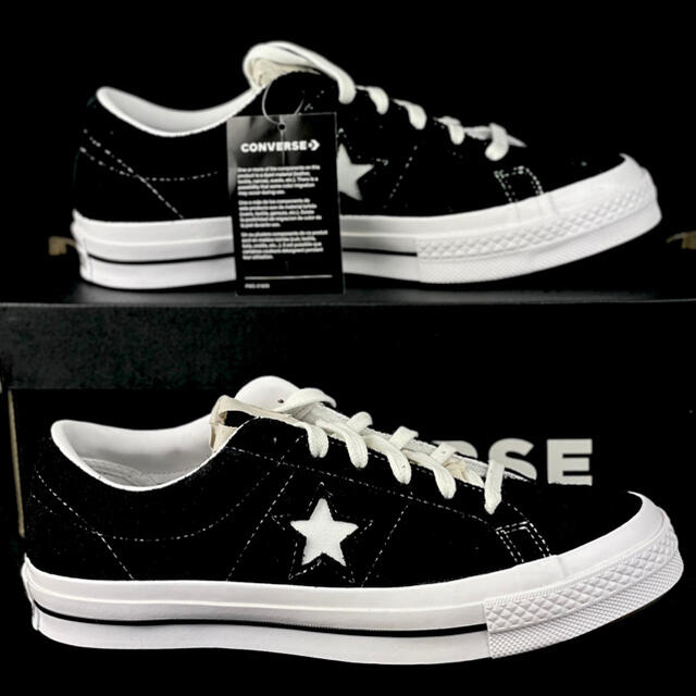 CONVERSE(コンバース)の24cm コンバース ONE STAR スエード ブラック ワンスター 新品 レディースの靴/シューズ(スニーカー)の商品写真