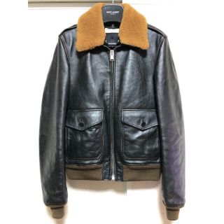 サンローランパリ 16AW L17/443517 Y5NQ1 クラシックモーターサイクルライダースレザージャケット  メンズ 42