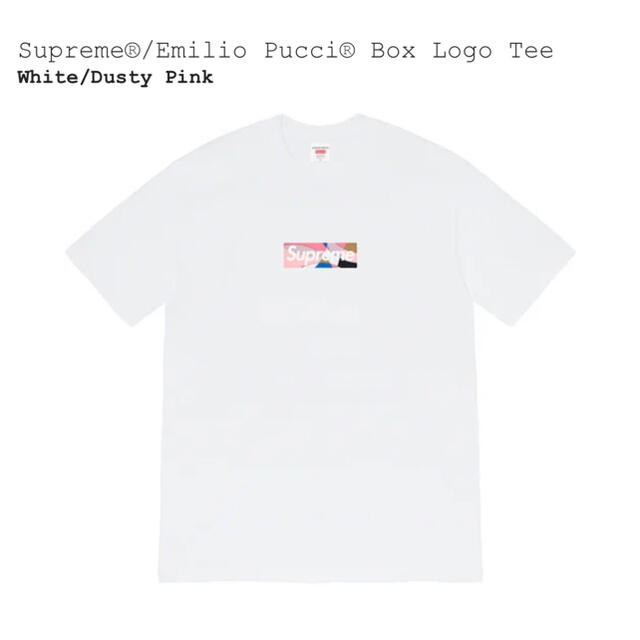 Supreme(シュプリーム)のSupreme Emilio Pucci® Box Logo Tee M メンズのトップス(Tシャツ/カットソー(半袖/袖なし))の商品写真