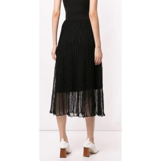 mame(マメ)のmameKurogouchi Pleated Knit Flared Skirt レディースのスカート(ひざ丈スカート)の商品写真