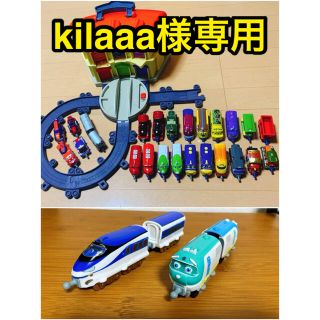 チャギントン　ダイキャスト　大きな車庫セット&26車両(電車のおもちゃ/車)