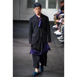 ヨウジヤマモト(Yohji Yamamoto)のyohji yamamoto pour homme 19ssドレープシャツ(シャツ)