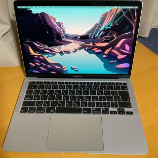 マック(Mac (Apple))のMacBook Air M1 8G 256GB 美品　シルバー(ノートPC)