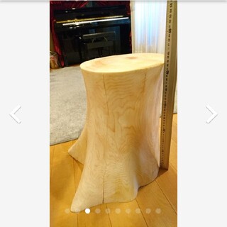 代引き人気 杉 大型 切り株 丸太 椅子 スツール 高さ約41.5 