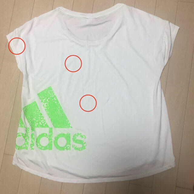 adidas(アディダス)の【adidas】アディダス Tシャツホワイト レディースのトップス(Tシャツ(半袖/袖なし))の商品写真